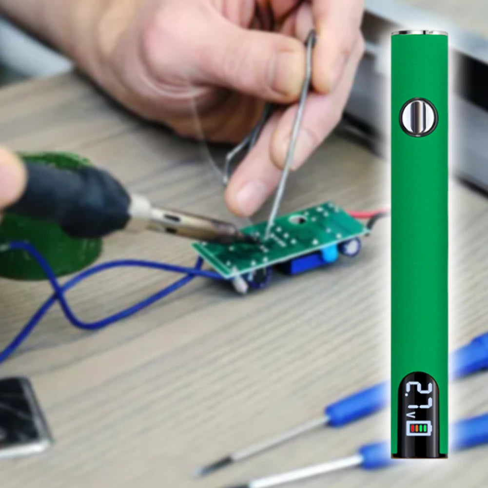 510 Thread Battery Cart Pen Adjustable Voltage Portable Electric Soldering Iron 650mAh Smart Power Tool with USB Charger Cable
