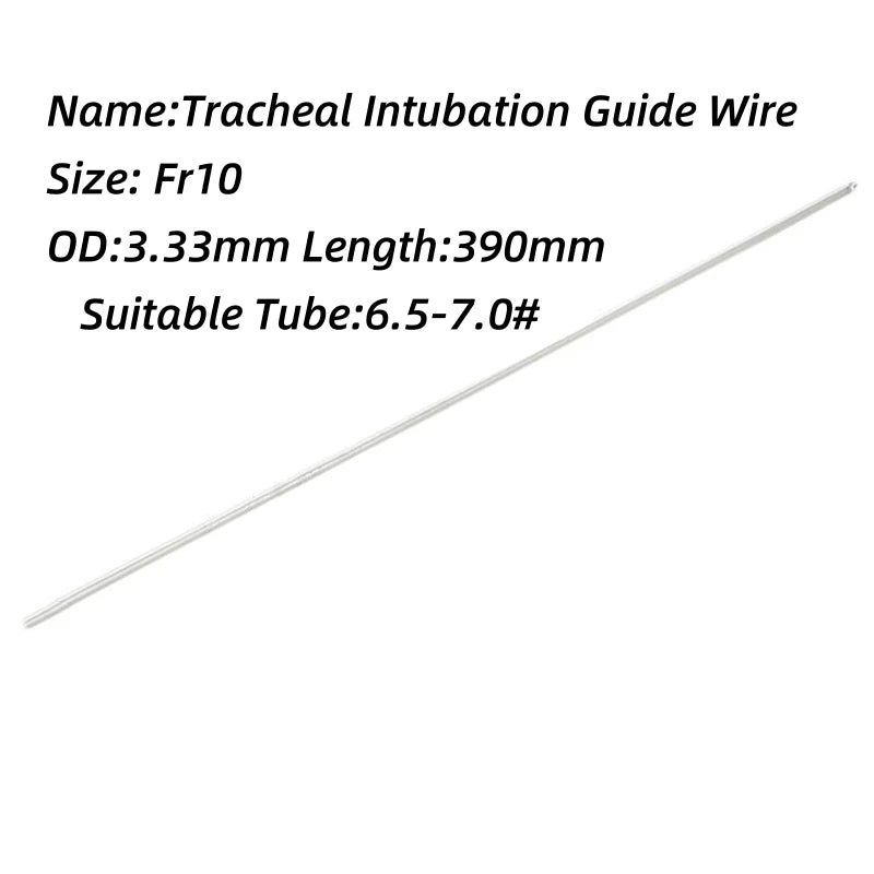 2Pcs Medical Sterile Endotracheal Intubation Guide Wire Flexible Hard Stylet Disposable Assistance Tracheal Intubation Iron Core
