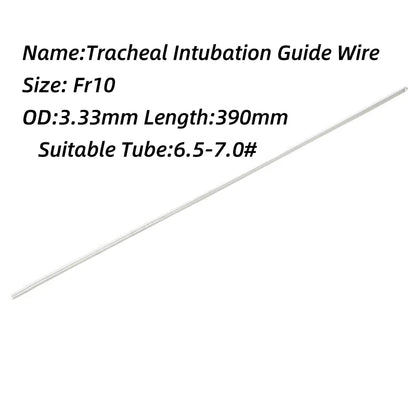 2Pcs Medical Sterile Endotracheal Intubation Guide Wire Flexible Hard Stylet Disposable Assistance Tracheal Intubation Iron Core