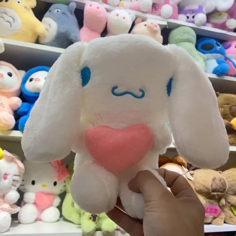 22cm Sanrio Hello Kitty Plush Doll Toy Cartoon Girls Soft Stuffed Animal Kuromi Pillow Doll My Melody Cinnamoroll Doll Gift Toys
