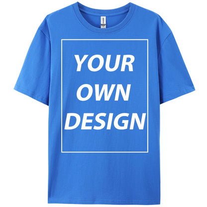 Personalized Custom Print Summer Y2K Team T-Shirt Cotton Casual Loose Short Sleeve Basics Fashion Tee Work Breathable Streetwear