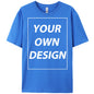Personalized Custom Print Summer Y2K Team T-Shirt Cotton Casual Loose Short Sleeve Basics Fashion Tee Work Breathable Streetwear