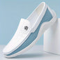 Men's Summer Hollow Out Slip-On Loafers Breathable Soft Sole Anti-Slip Wear-Resistant Casual Shoes-6601