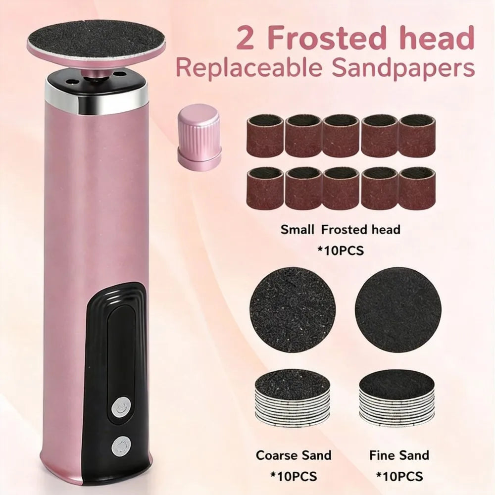 Foot Care Tool 2-in-1 Foot and Hand Electric Care Tools,Polish and Smooth,Shine Toenails Electric Callus Remover Pedicure File