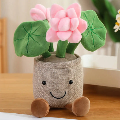 Green Plant Potted Plants Lily Flowers Strawberries Lotus Flowers Persimmons Morning Glory Ornament Soft Birthday Gifts Decor