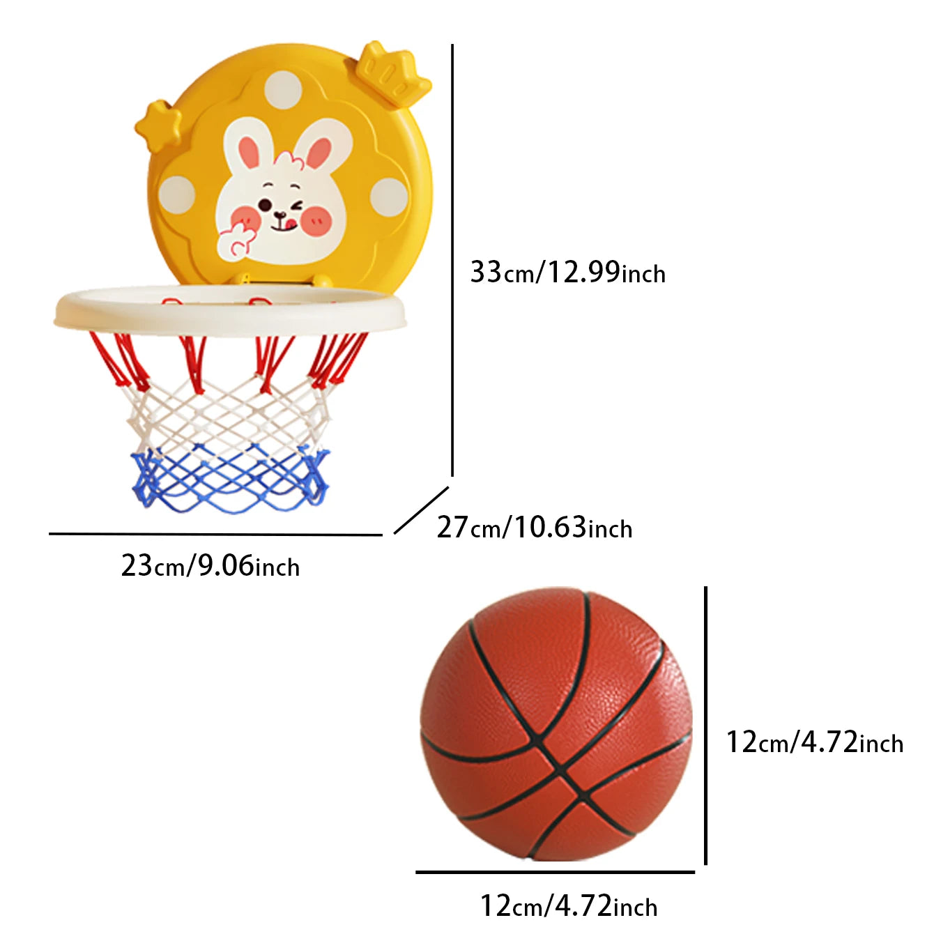 Children's basketball hoop, indoor shooting, hanging, foldable, parent-child interactive ball