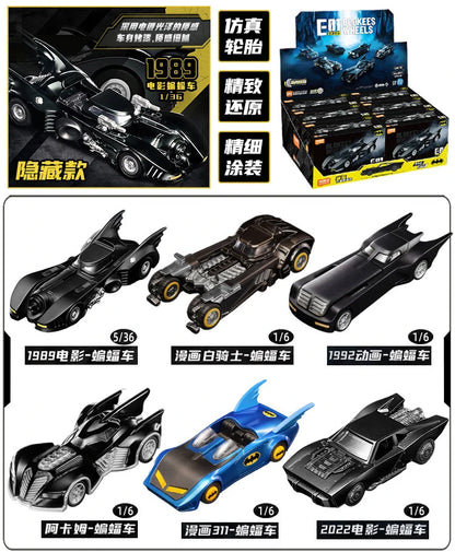 BLOKEES WHEELS Batman E02 Batmobile Casey Putsch 1:64 Toy 1997 Car DC Arkham Justice League Dark Knight Assembly Action Figure
