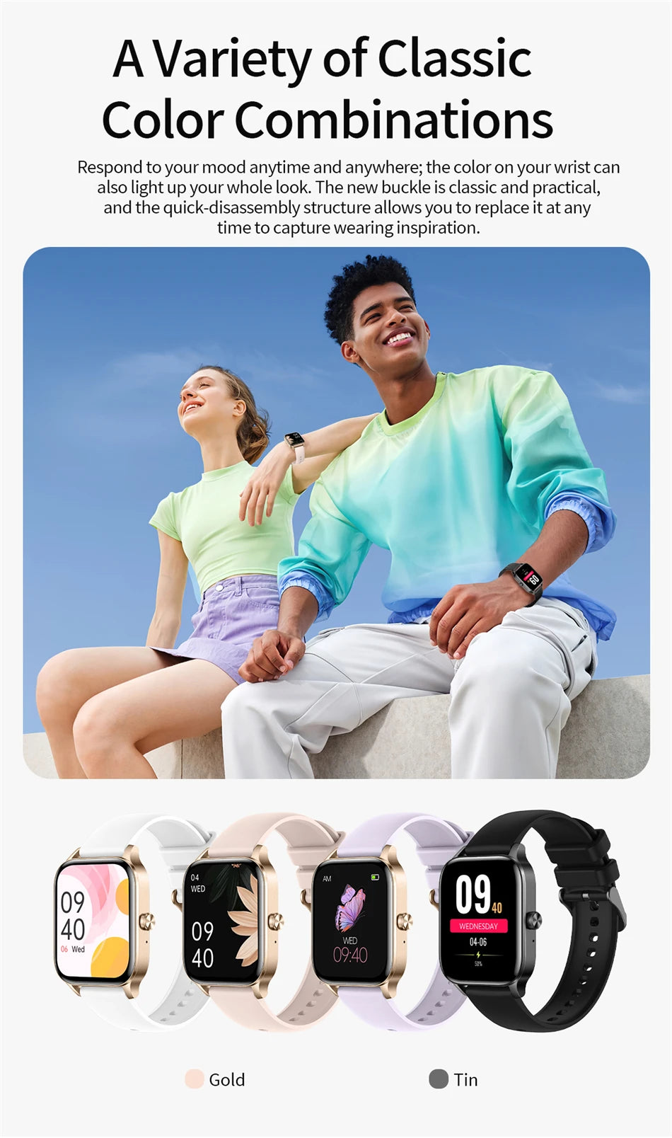 LIGE Smart Watch Answer/Make Call 1.85" Smartwatch for Android iOS Heart Rate Sleep Monitor Pedometer Waterproof Fitness Watches