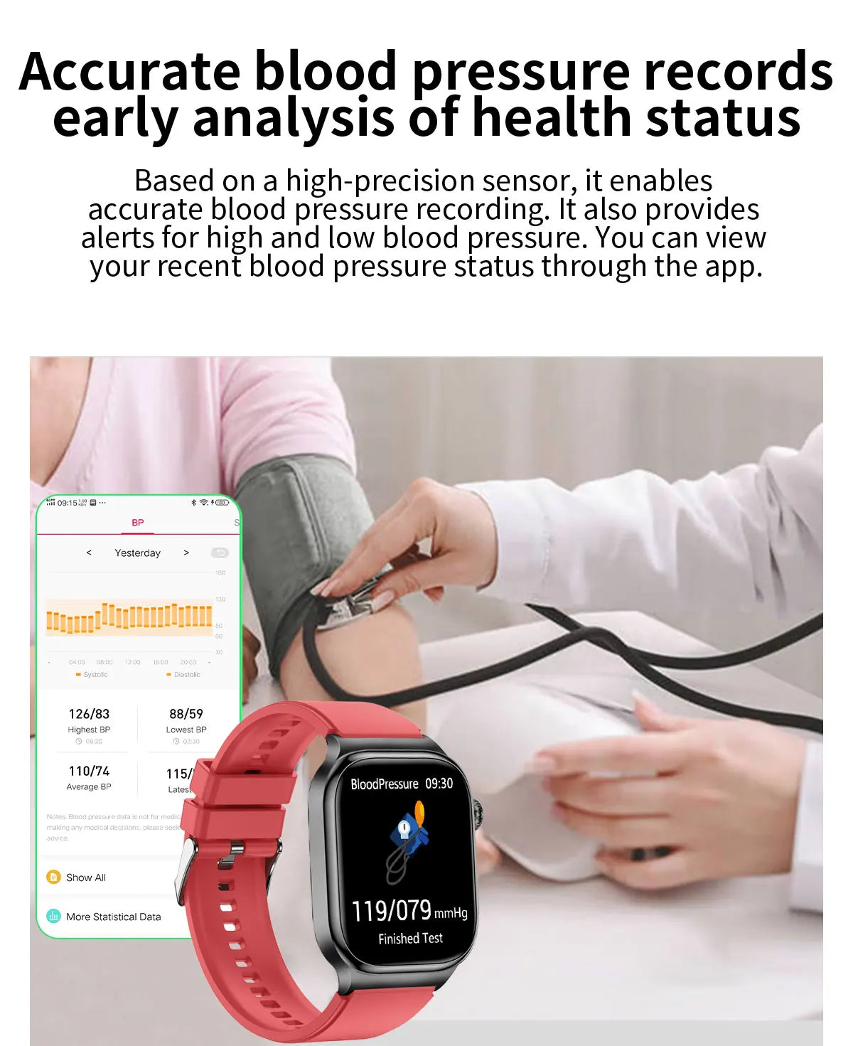 New Blood Lipids Uric Acid Blood pressure Smart Watch Men ECG+PPG Fitness Tracker Clock Heart Rate Bluetooth call Smart watches