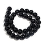 1 Strand Natural Stone Black Onyx Agate Round Loose Beads 2-20MM Pick Size For Crafts Making DIY Sewing clothing Accessories
