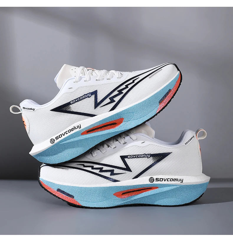 Marathon Men Sports Running Shoes Carbon Board Air Cushion Breathable Lightweight Woman Comfortable Athletic Basketball Sneakers