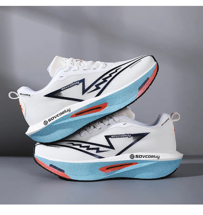 Marathon Men Sports Running Shoes Carbon Board Air Cushion Breathable Lightweight Woman Comfortable Athletic Basketball Sneakers