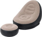 2Pcs Lazy Sofa Inflatable Chair Folding Recliner (Sofa + Footrest) Outdoor Sofa Bed with Footrest Indoor and Outdoor Portable Folding Air Mattress Lunch Break Leisure Chair Set