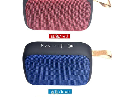 Fabric Speaker Bluetooth Wireless Connection Portable Outdoor Sports Audio Stereo Support Tf Card Mobile Phone Universal
