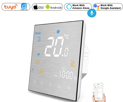 Water Electric floor Heating Water/Gas Boiler Smart WiFi ZigBee Thermostat Temperature Controller Works Tuya Alexa Google Home
