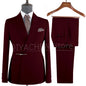 Elegant 2-Piece Men's Suit Slim Fit  Blazer And Pants Set for Wedding Groom Tuxedo Business Party