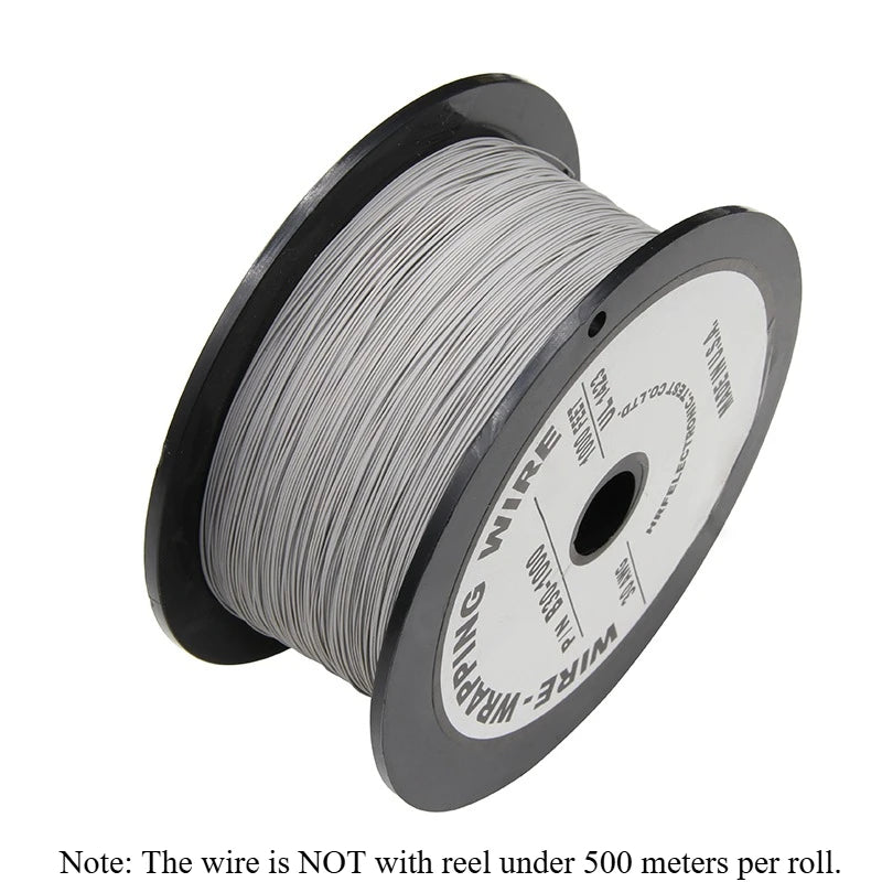 5/10/20M UL1423 PTFE Micro Fine Wire 38/36/34/30/28/26/24AWG PVDF Insulated Electronic Single Core Silver Plated Copper Cable