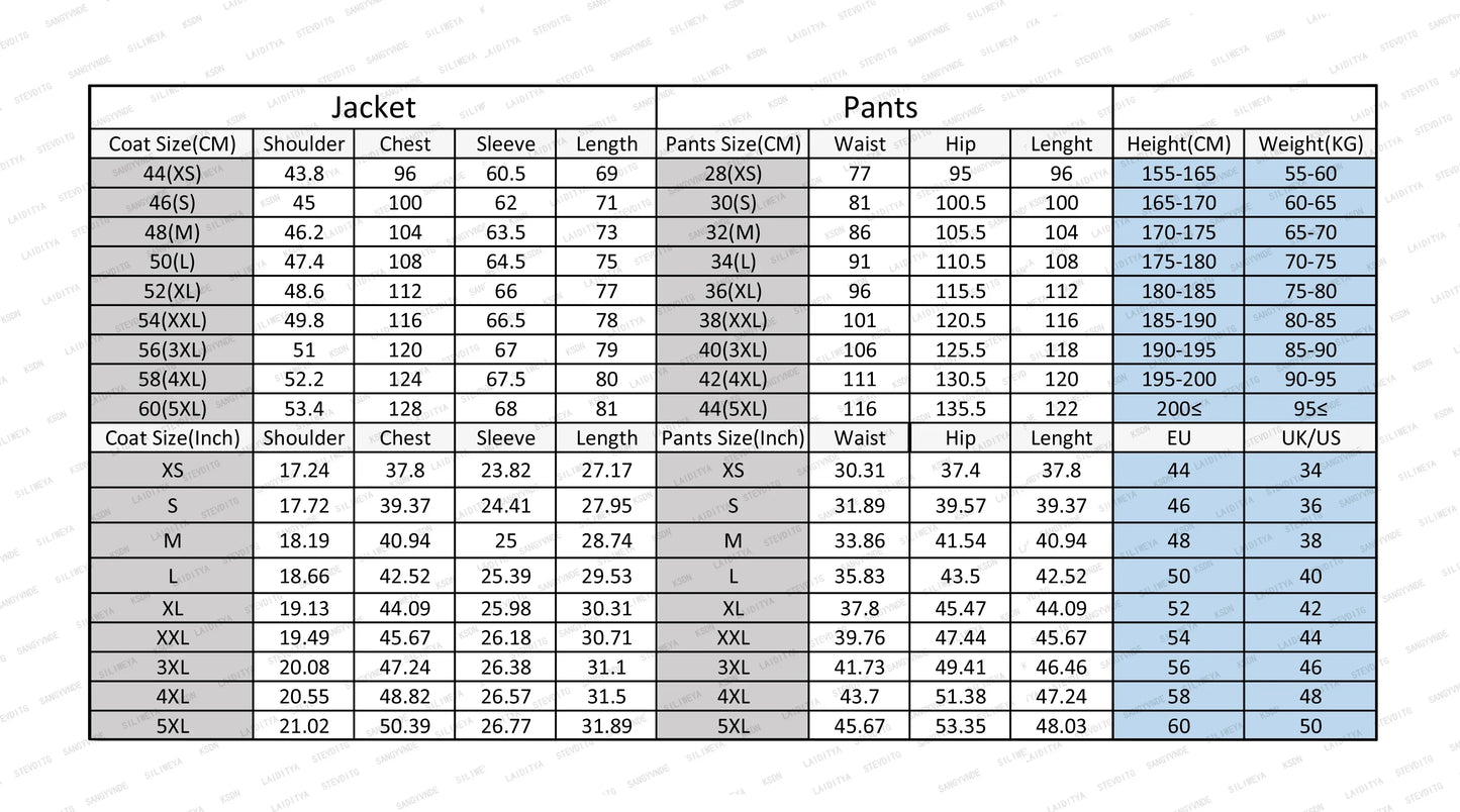 Black Pinstripe 3 Pieces Tuxedo Set Formal Men’s Suits and Separates Single Breasted Business Wedding Office Jacket+Vest+Pants