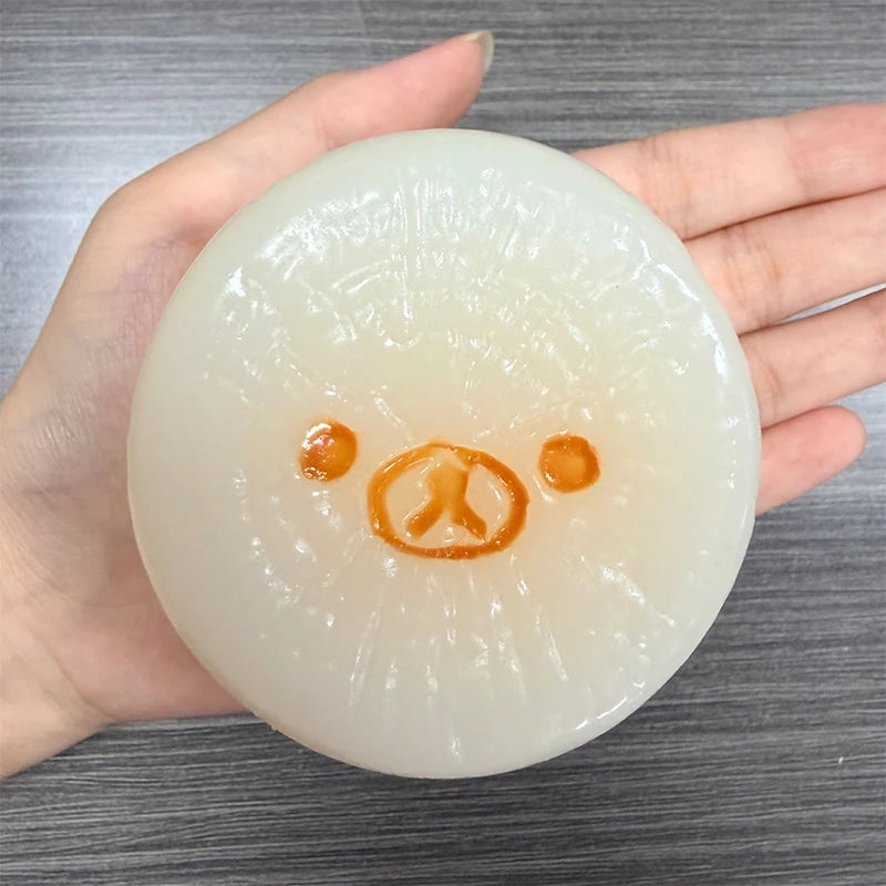 Handmade Squishy Toys Cute Radish Pineapple Banana Shaped Bear Slow Rising Stress Relief Squeeze Toys Food Grade Silicone