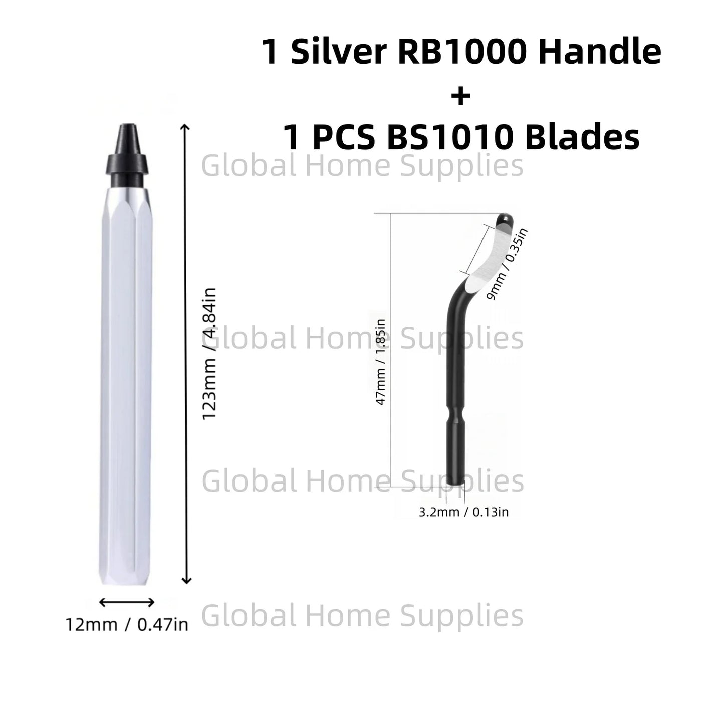 Deburring Tool Set RB1000 with Swivel Blades 1 or 11 PCS BS1010 BS1018 BK3010 BS3010 Metal Handle Deburr Tool Edge Burr Remove