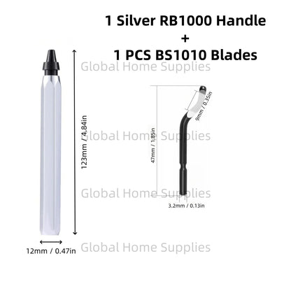 Deburring Tool Set RB1000 with Swivel Blades 1 or 11 PCS BS1010 BS1018 BK3010 BS3010 Metal Handle Deburr Tool Edge Burr Remove