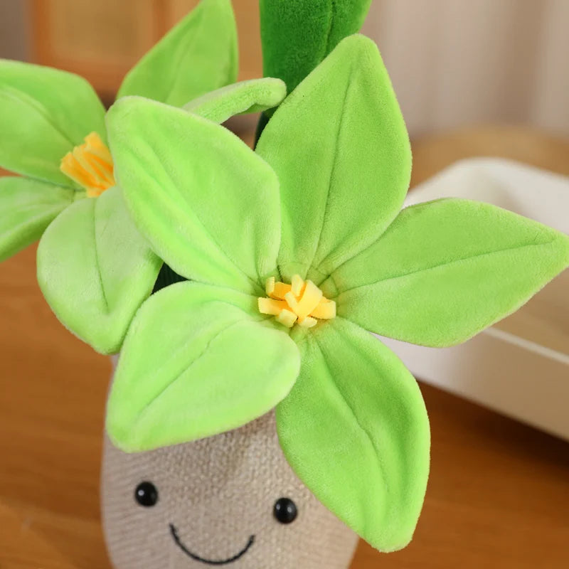 Green Plant Potted Plants Lily Flowers Strawberries Lotus Flowers Persimmons Morning Glory Ornament Soft Birthday Gifts Decor