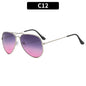 New Double Bridge Sunglasse for Woman Men Alloy Frame 2026 Gradient Lens Sun Glasses Female Oculos Male Outdoor Fashion Eyewear