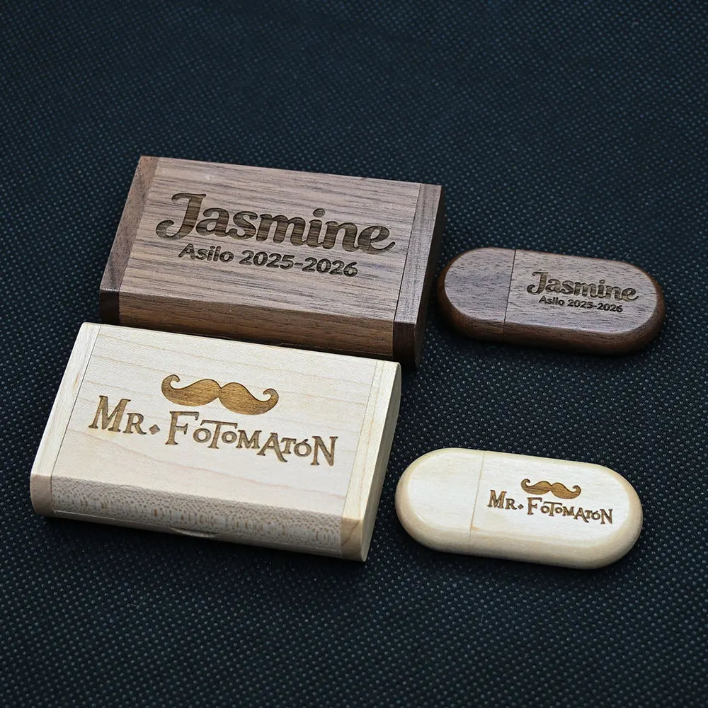 Customize Brand Logo Wood Pendrive Usb Flash Pen Drive USB 2.0 4GB 8GB 16GB Memory Stick 32GB 128MB Gifts (Over 10pcs Free Logo)