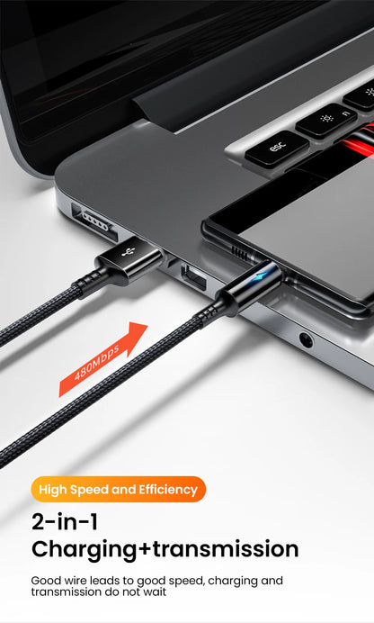 25cm Short Cable USB Type C Cable USB A To Micro USB 3A Fast Charging Cable For iPhone Xiaomi Huawei Mobile Phone Data Charger