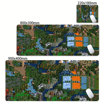 Gaming Laptops Keyboard Mat Desk Protector Gamer Mats Anime Heroes of Might and Magic 3 Map Deskmat Laptop Accessories Mouse Pad