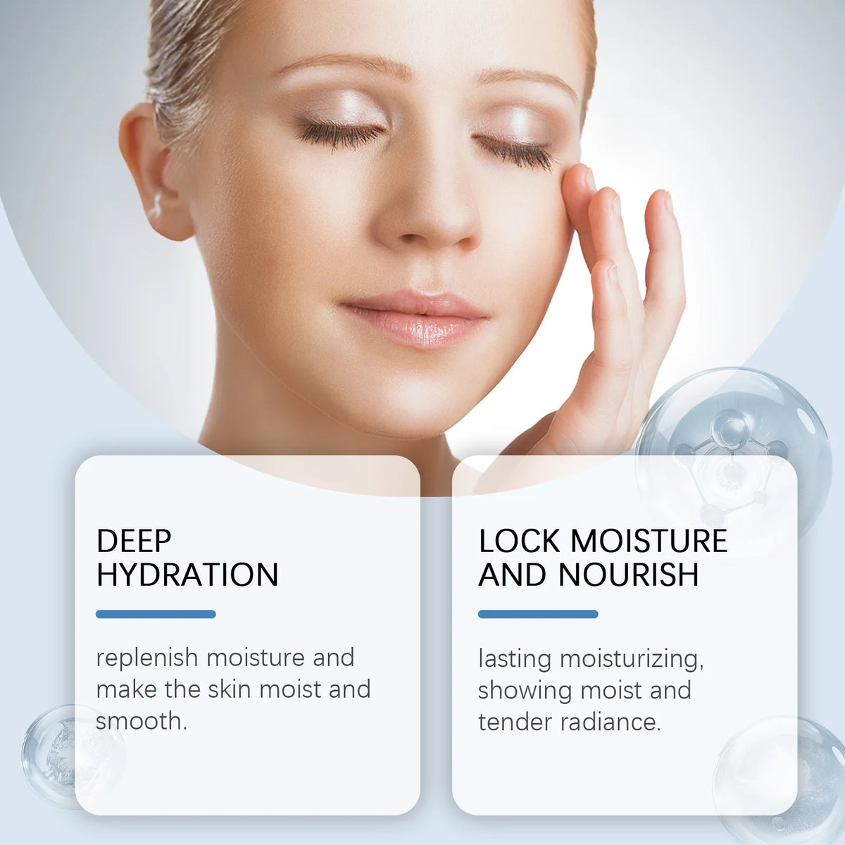 Hyaluronic Acid Facial Mask Anti Aging Enhance Skin Elasticity Repairing Skin Barrier Deep Moisturizing Brightening Facial Mask