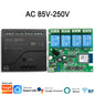 4CH Wifi Relay Smart Wireless Switch Module 4 Channel 7-32V 85-250V 220V 110V 2200W RF433 4 Way Receiver Works with Tuya Alexa
