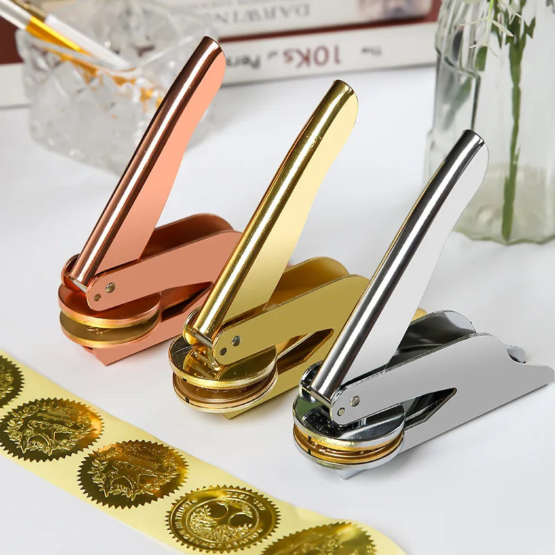 Embosser Stamp LOGO Customized Wedding Library Book Private Seals Customization Envelope Party Invitation Embossing Stamps DIY