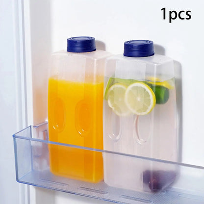 Refrigerator Water Pitcher 2L Portable Household Easy to Fill Cold Brew Tea Bottle High Temperature Resistant Jug for Iced Juice