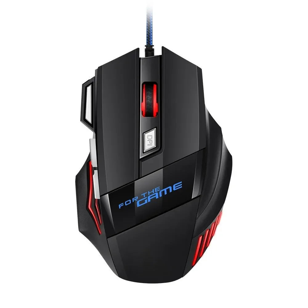 Gaming Mouse RGB Backlit Ergonomic Game Mice 7D Esports Wired Mouse Computer Mouse for Laptop PC Desktop Gamer