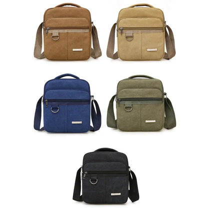 Men's Shoulder Bag Canvas Men's Sling Bag Messenger Shoulder Crossbody Bags Large Capacity Handbags Multifunctional