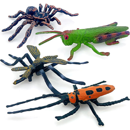 Tropics Insect Animals Model Butterfly Cricket Spider Bee Action Figures Mantis Figurine Miniature Educational Kids Toys Gift