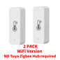 Tuya Zigbee WiFi Smart Temperature And Humidity Sensor Battery Powered ZigBee Smart Home Security Work With Alexa Google Home