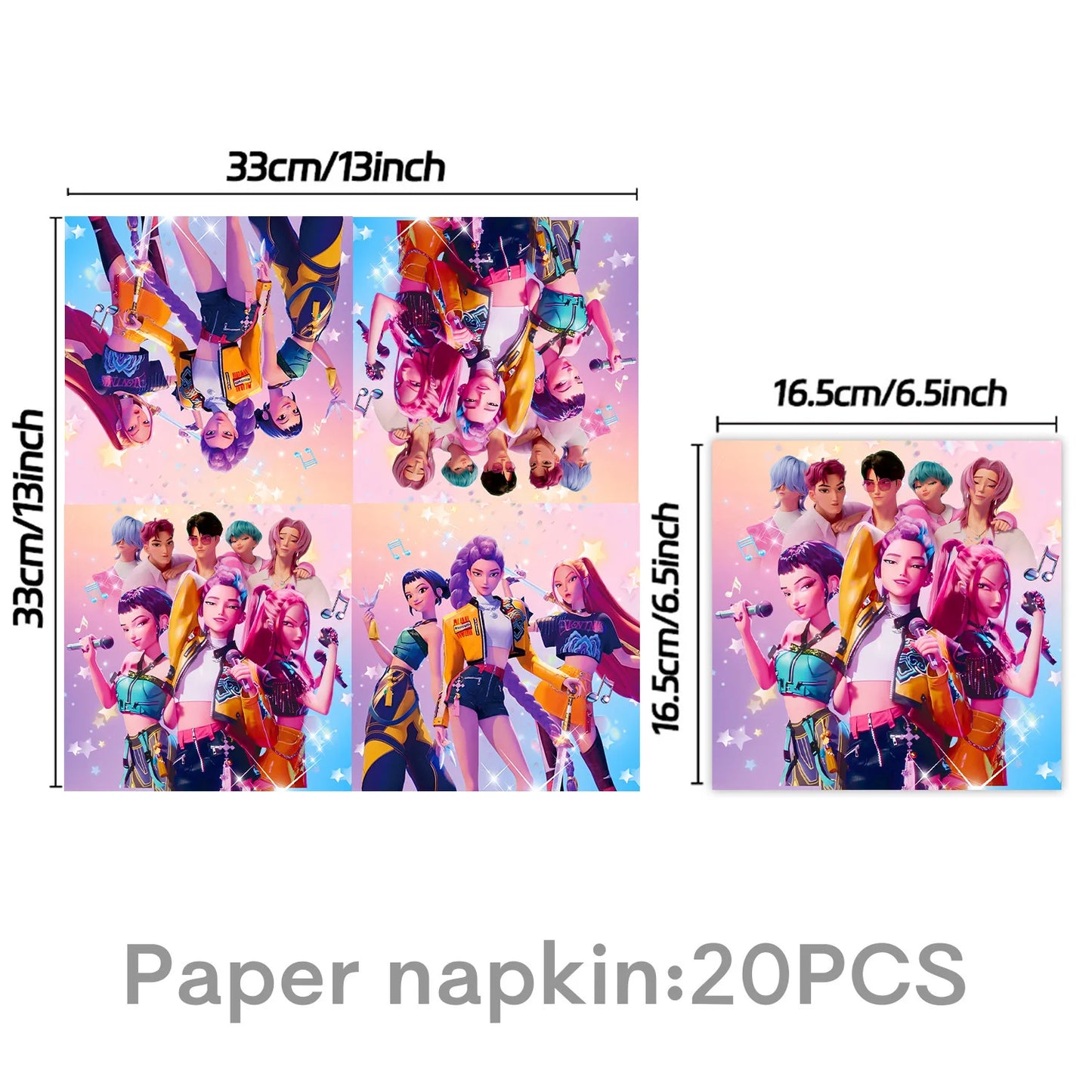 Demon Hunting Team Disposable Tableware Tablecloth Gift Bag Birthday Party Decoration Supply Classroom Reward Prize Fun Toy Gift