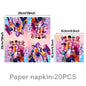 Demon Hunting Team Disposable Tableware Tablecloth Gift Bag Birthday Party Decoration Supply Classroom Reward Prize Fun Toy Gift