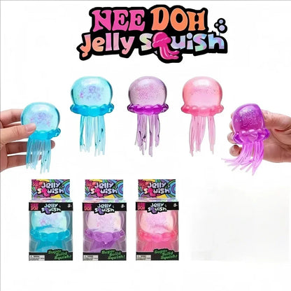 Squishies Nee Doh Meduza Zabawka do ściskania, Zabawka sensoryczna wodna Miękka galaretka do ściskania, antystresowa zabawka fidget
