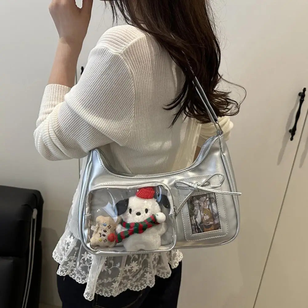 Crossbody Pain Bagzippered Bag Kawaii Bag Girl 2025 Korean Ita Bag Female Japanese Designer Preppy Handbag Shoulder Bag Pain Bag