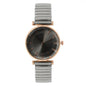 Luxury Treasure Blue Crystal Ladies Quartz Watch - Casual Stainless Steel Stretch Strap Fashion Women's Dress Clock