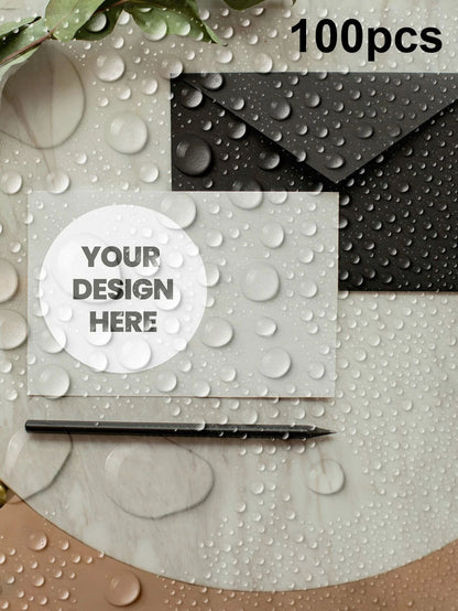 1-100PCS Personalized Custom Round Waterproof Stickers for Home Decor, Wall Labels, Storage Organization, Household Decoration