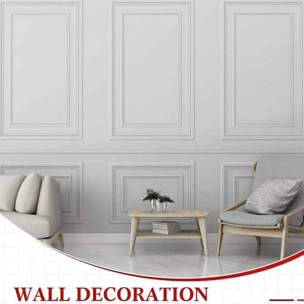 Self-Adhesive Wall Decoration Molding Trim 3D TPE Chair Rail Panel Molding DIY Universal Wall Protector Cabinet Border