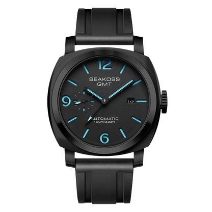 SEAKOSS GMT Super Luminous Diving Automatic Mechanical Watch Men 10ATM 1963 Seagull st2557 Movement Calendar Sapphire Wristwatch