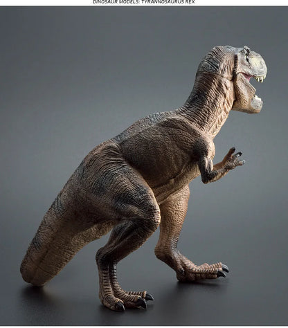 Large-Sized Tyrannosaurus Rex Dinosaur Model Realistic Solid Rubber Hand Puppet Jurassic Figurine - Decorative Gift for Kids And