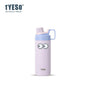 Tyeso 600ML Water Bottle With Eye Sticker Insulated Leak-Proof Fitness Flask Vacuum Flasks for Sport for Outdoor Workouts Travel