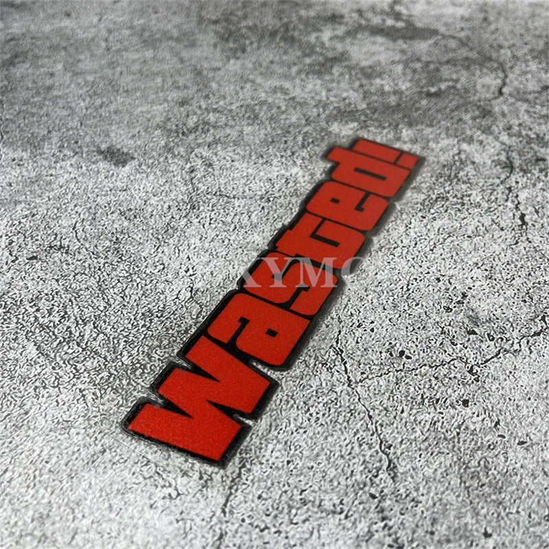 GTA Inspired Stickers, Block Font with Black Outline, Multi-color, Waterproof for Car, Fairing, Laptop & Gaming Gear