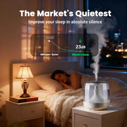 Large spray mute colorful light transparent water tank aromatherapy humidifier indoor portable bedroom air humidifier